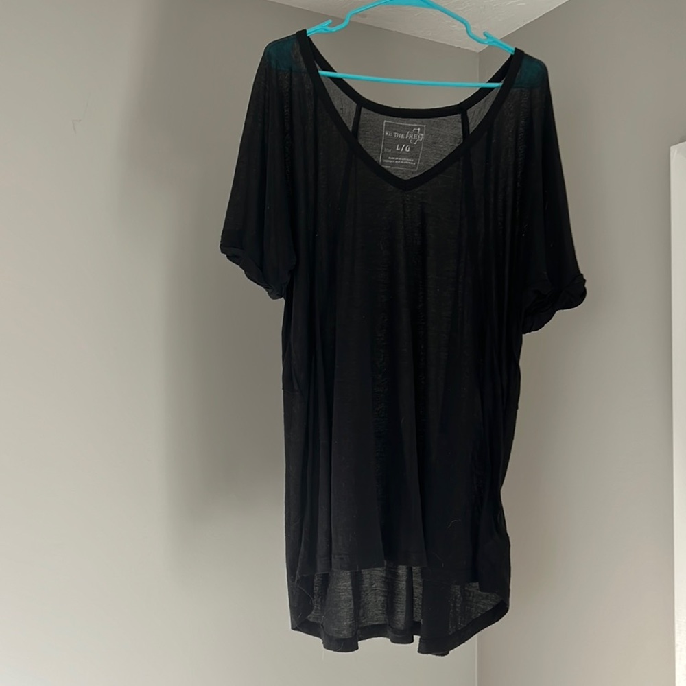 Oversized Black Tee